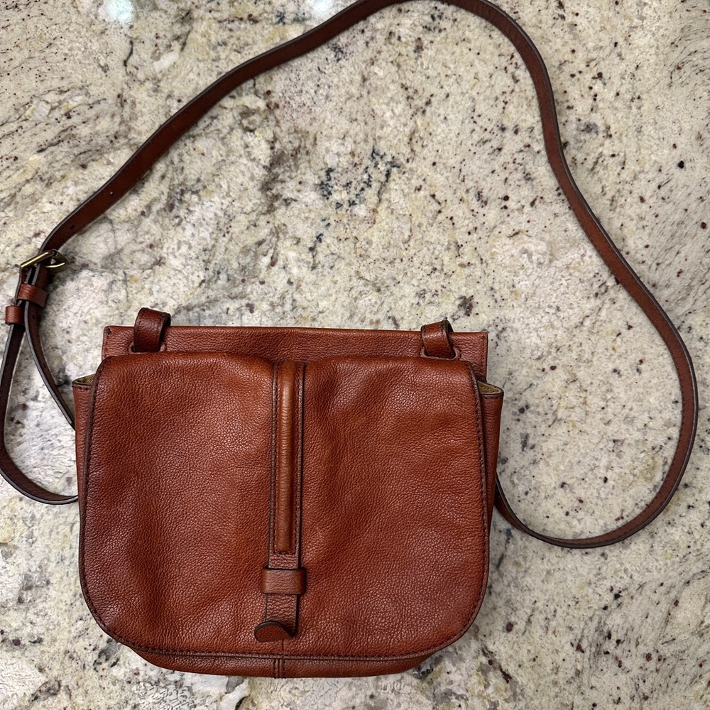 Brown Leather Crossbody Bag